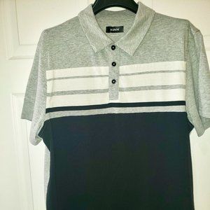 Alfani Polo Shirt (L) Blue/Gray